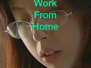 Arbete från hem: kinesiska par xxx klämma film 47